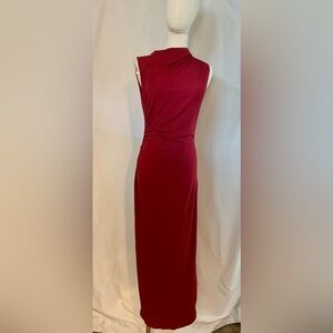 NWT BTFBM Red sleeveless fitted maxi dress size M